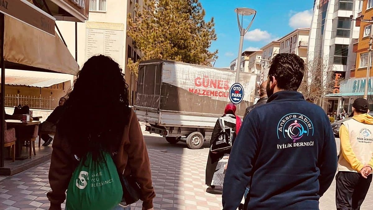 Ankara Abisi İyilik Derneği ekibinin saha çalışması