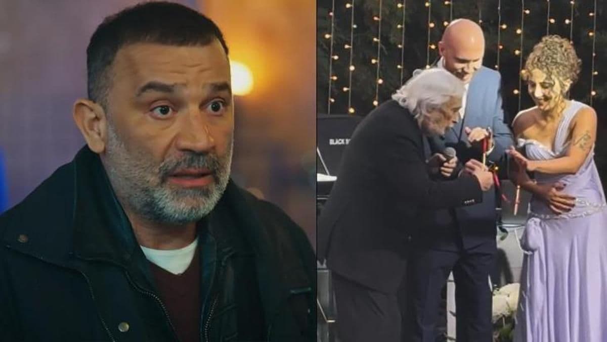 Şevket Çoruh nişan törenine katıldığı sırada duygusal bir anında