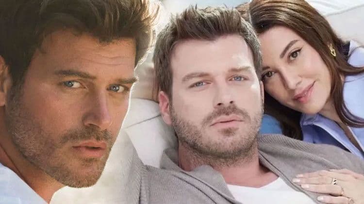 Kıvanç Tatlıtuğ kameraya yakın planda bakarken