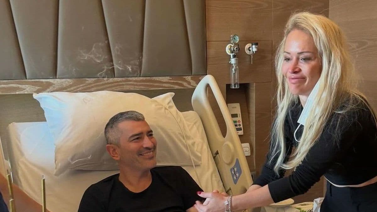 Meriç Keskin ile ağabeyi İnanç Keskin’in hastane günlerinden bir aile karesi